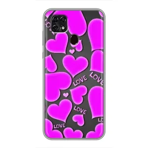 Чехлы для любимой на ЗТЕ Блейд 20 Смарт (VPrint) (Pink hearts)