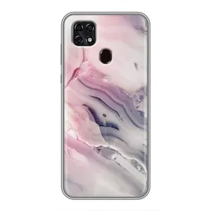 Мраморный чехол на ZTE Blade 20 Smart (VPrint) (Пурпурный Мрамор)