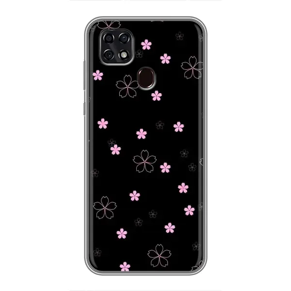 Чехол с принтом «Розовые цветы на черном» для ZTE Blade 20 Smart Чехол с принтом «Розовые цветы на черном» для ZTE Blade 20 Smart