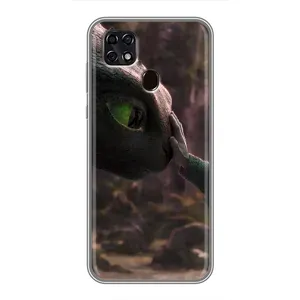 Чехол как приручить дракона на ZTE Blade 20 Smart (Сцена с драконом)