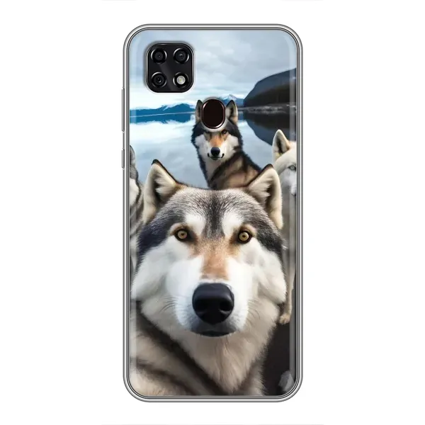 Чехол с принтом «Селфи ХАски» для ZTE Blade 20 Smart Чехол с принтом «Селфи ХАски» для ZTE Blade 20 Smart