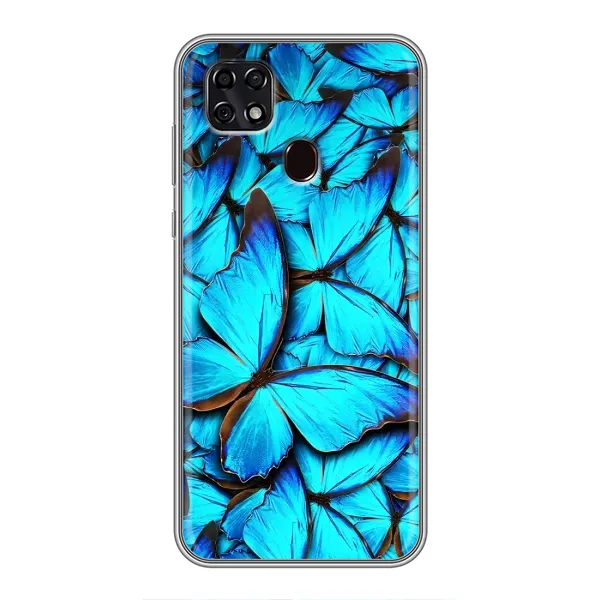 Чехол с принтом «Синие бабочки» для ZTE Blade 20 Smart Чехол с принтом «Синие бабочки» для ZTE Blade 20 Smart
