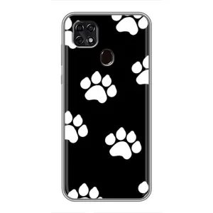 Чехлы с собаками для ZTE Blade 20 Smart (VPrint) (Следы собаки)