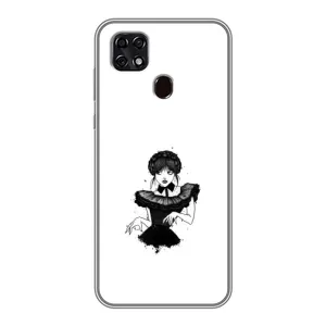 Чехлы Венсдей на ZTE Blade 20 Smart Уэнсдей (AlphaPrint) (танец Уэнздей)