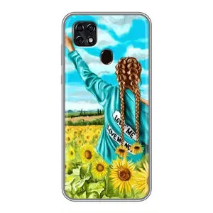 Чехол для Патриота Украины ZTE Blade 20 Smart - (AlphaPrint) (Украиночка)