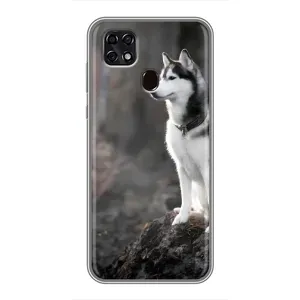 Чехол с Хаски для ZTE Blade 20 Smart - (AlphaPrint) (Верный пес)
