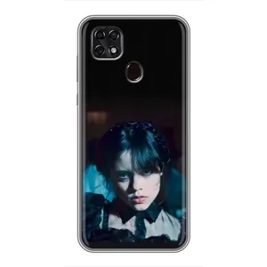Чехлы Венсдей на ZTE Blade 20 Smart Уэнсдей (AlphaPrint) (взгляд Уэнздей)