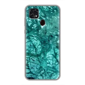 Мраморный чехол на ZTE Blade 20 Smart (VPrint) (Зеленый мрамор)