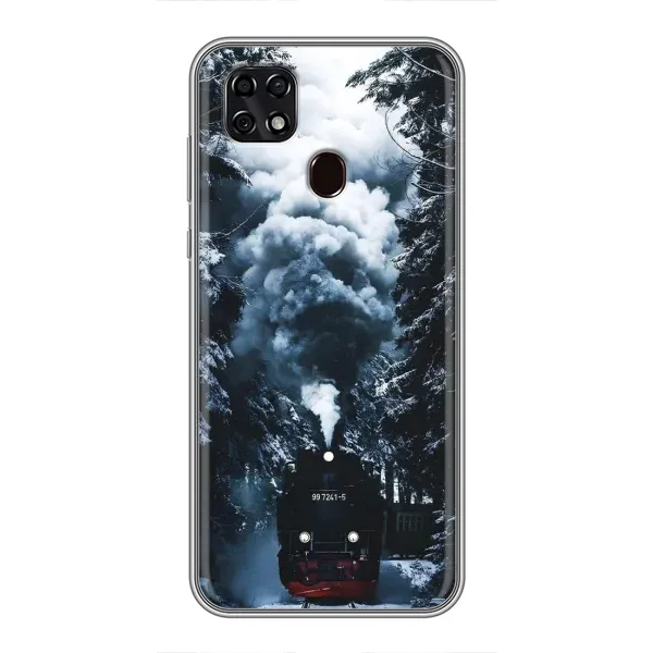 Чехол с принтом «Зимний поезд» для ZTE Blade 20 Smart