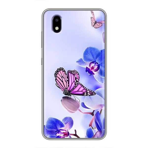 Чехол с принтом «Бабочка на цветочке» для ZTE Blade A3 (2020)