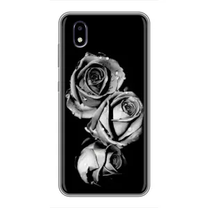 Чохол з картинкою (Стильні) ZTE Blade A3 (2020) - (AlphaPrint) (Чорна троянда)