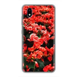 Чохли з квітами для ZTE Blade A3 (2020) (VPrint) (Квіти червоні)