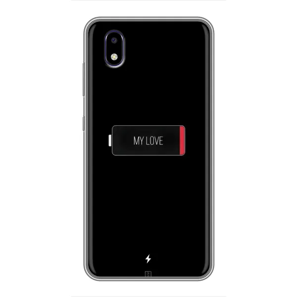 Чехол с принтом «Love battery» для ZTE Blade A3 (2020)