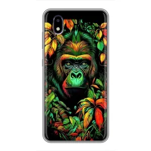 Чохол з Мавпами ZTE Blade A3 (2020) - (AlphaPrint) (Мавпа в квітах)