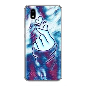 Чохол з принтом для ZTE Blade A3 (2020) (AlphaPrint - Знак сердечка) (Радужне серце)