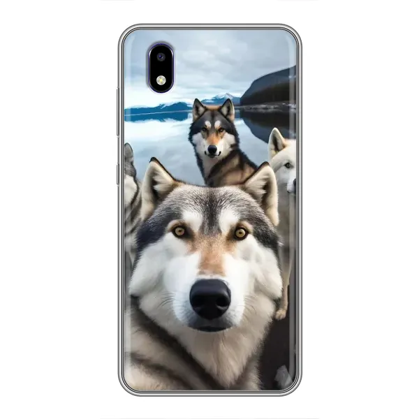 Чехол с принтом «Селфи ХАски» для ZTE Blade A3 (2020)