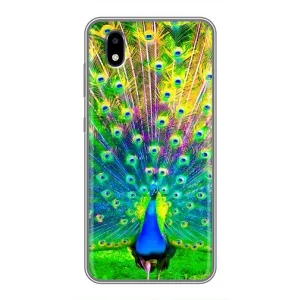 Чехол с птицами на ZTE Blade A3 (2020) (VPrint) (Яркий Павлин)