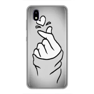 Чохол з принтом для ZTE Blade A3 (2020) (AlphaPrint - Знак сердечка) (Значок Love)