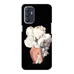 Чехлы (ART) Цветы на ZTE Blade A31 Plus (VPrint) (Білі квіти)