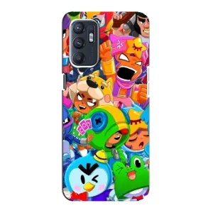 Чехлы Brawl Stars для ZTE Blade A31 Plus (AlphaPrint) (Герои Бравл Старс)
