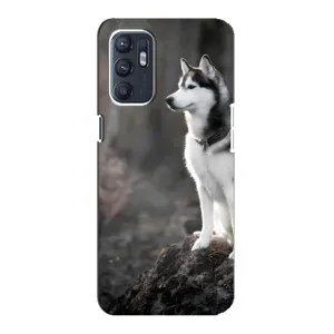 Чехол с Хаски для ZTE Blade A31 Plus - (AlphaPrint) (Верный пес)