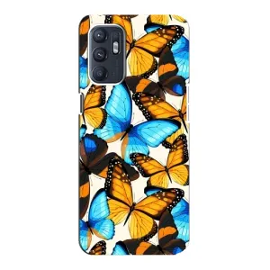 Чохол з принтом для ZTE Блейд A31 Плюс - (Прикольні) (AlphaPrint) (Яскраві метелики)