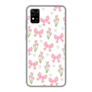 Чохол з бантиками на ZTE Фенікс А31 (Банти і квіти)