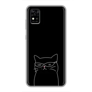 Чохол з малюнком кіт на ZTE Blade A31 (Байдужий кіт)