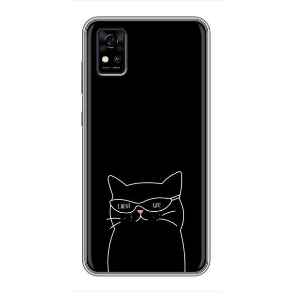 Чехол с принтом «Равнодушный кот» для ZTE Blade A31