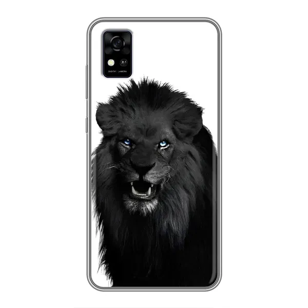 Чехол с принтом «Черный ЛЕВ» для ZTE Blade A31