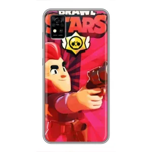 Чехол для ZTE Blade A31 Бравл Старс (VPrint) (Дуелянт Кольт)