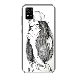 Чехол с печатью для ZTE Blade A31 - (Мода) (AlphaPrint) (Фото девочки)