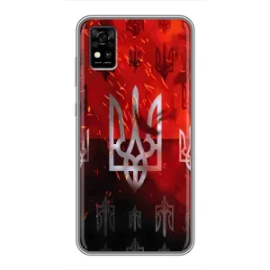 Украинские Чехлы для ZTE Blade A31 с картинкой УПА (AlphaPrint) (ГЕРБ УПА)