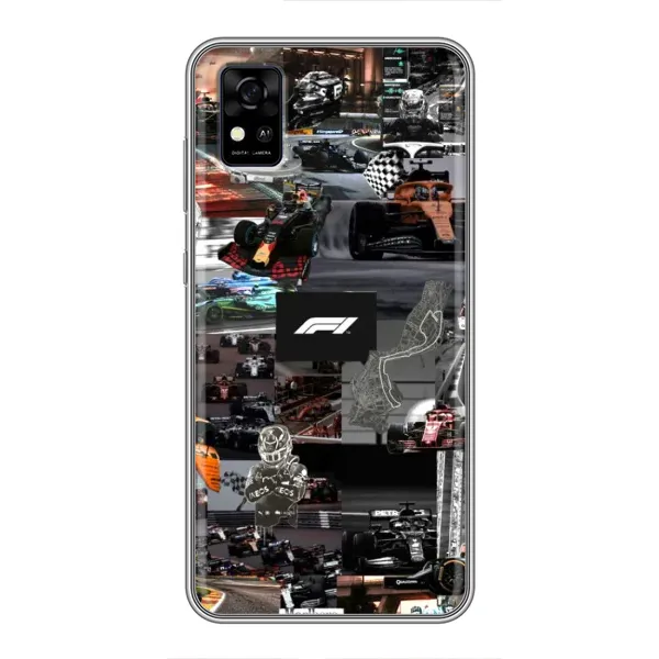 Чехол с принтом «Гоночный коллаж Ф1» для ZTE Blade A31 Чехол с принтом «Гоночный коллаж Ф1» для ZTE Blade A31