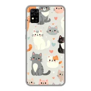 Чохол з малюнком кіт на ZTE Blade A31 (Колаж котів)