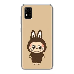 Чехол с Лабубу на ZTE Blade A31 (Bored Ape в красном)