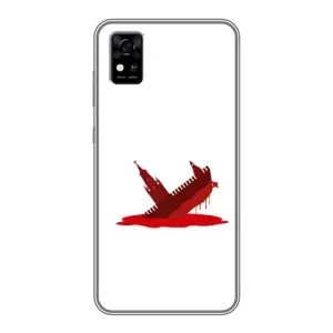 Чехол с принтом (Русский корабль...) для ZTE Фенікс А31 (AlphaPrint) (Кремлівський Корабель)