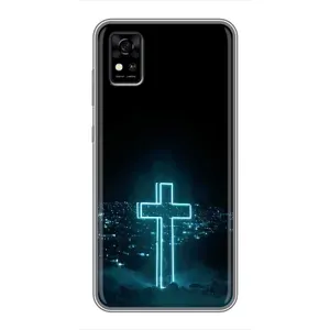 Християнські Чохли для ZTE Blade A31 (AlphaPrint) (Хрест і місто)