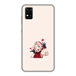 Чехлы Персонажи Аниме Наруто для ZTE Blade A31 (AlphaPrint) (Лайк Сакура)