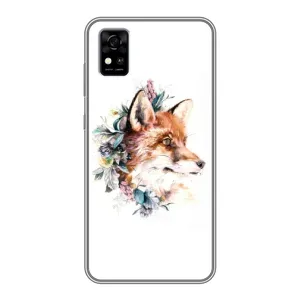 Чохли з картинкою Лисичка для ZTE Blade A31 (VPrint) (Лиса в квітах)