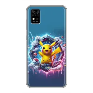 Чехол с Пикачу на ZTE Blade A31 (Лого Пикачу)