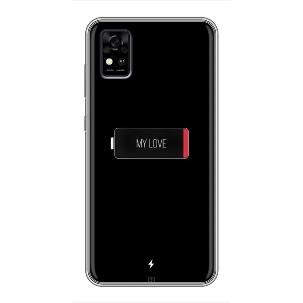 Чехол с принтом «Love battery» для ZTE Blade A31