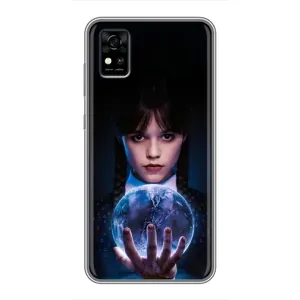 Чехол с дизайном Венздей 2 на ZTE Blade A31 (Магическая сфера Уэнздей)