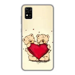 Чехлы для любимой на ZTE Фенікс А31 (VPrint) (Медвежата)