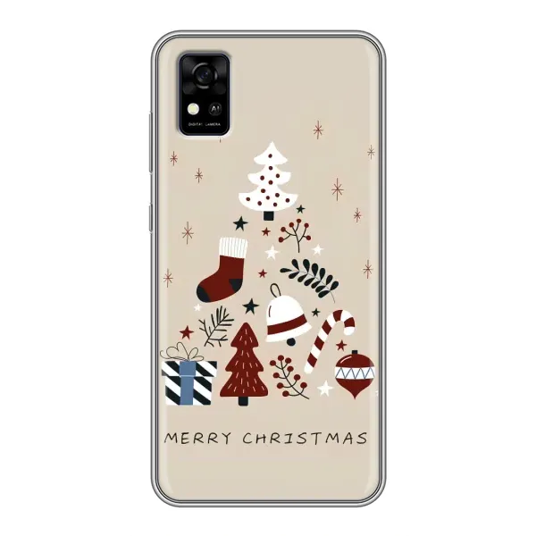 Чехол с принтом «Merry Christmas» для ZTE Blade A31