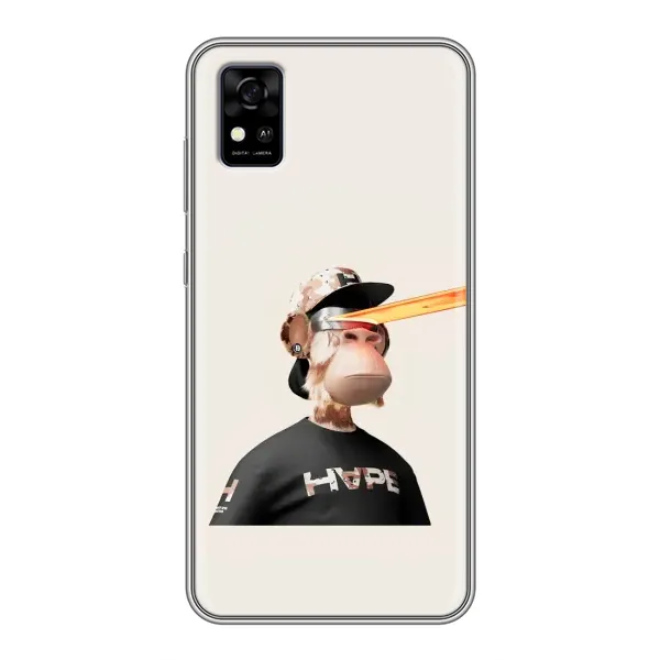 Чехол с принтом «обезьяна NFT в очках» для ZTE Blade A31