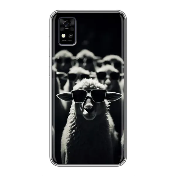 Чехол с принтом «Овечка в очках» для ZTE Blade A31