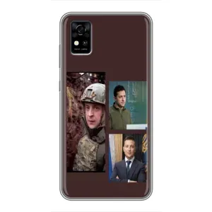 Чохол для ZTE Blade A31 (AlphaPrint - с принтом Зеленського) (Президент)