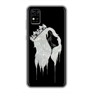 Чехол с Короной ЗТЕ Блейд А31 - (AlphaPrint) (Принцесса)