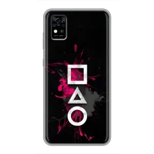 Чохол Гра в кальмара для ZTE Blade A31 (Символи Гра кальмара)